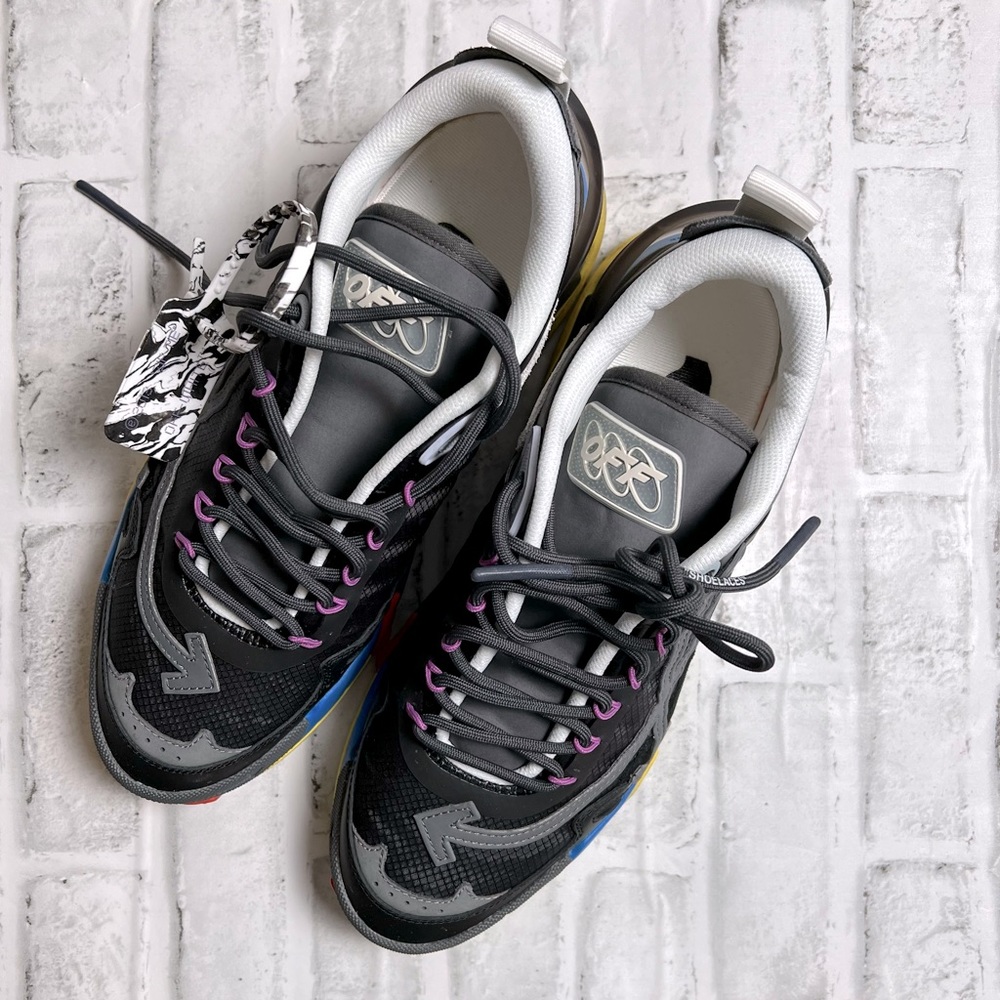 Off-White Odsy-2000 Sneakers | Men’s Size 12 | Black Multicolor | W/ Box | Used